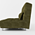 RelaxMax 3-Seat Sofa Bed: Ol' Green Comfort 3D model small image 2