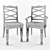 Elegant Porter Dining Chair 3D model small image 3