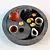 Chinese Stone Tray Yin-Yang: Authentic Tea Ceremony Set 3D model small image 1