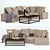 Sleek Skeidar Modern Sofa 3D model small image 1