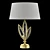 Marquise Gold Table Lamp 3D model small image 1