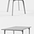 Fritz Hansen Sammen Chair & Table Set 3D model small image 3