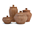 Natural Clay Tableware Set 3D model small image 1