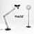 Bronx Giant Floor Lamp: Sleek and Stylish 3D model small image 2