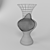 Sleek Wire Frame Vase 3D model small image 2