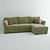 Modern Comfort: Sidney Sofa 3D model small image 1