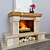 Marble Open Hearth Fireplace 3D model small image 2
