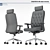 Sleek CHESTER R HR Chair: New Style, Chrome 3D model small image 1