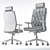 Sleek CHESTER R HR Chair: New Style, Chrome 3D model small image 3