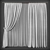 Modern Style Curtains 3D model small image 1