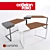 Sleek Cattelan Italia Clarion Desk 3D model small image 1