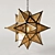 Bronzed Olivia Star Pendant 3D model small image 1