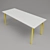 Modern Concrete Table 3D model small image 2