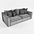 Caracole Classic Track Sofa 3D model small image 2