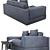 Flexform Big Bob: Stylish and Spacious 3-Seater Sofa 3D model small image 2