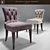 Elegant Porter Dining Chair 3D model small image 1