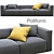 Elegant Poliform Shangai Sofa 3D model small image 1