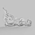 Elegant Silver Ornament A 3D model small image 2