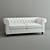 Classic Chesterfield Sofa - Timeless Elegance 3D model small image 1