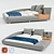 ESF 1336 L-Shaped Bed: Modern and Spacious 3D model small image 1