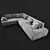 Modular Corner Sofa: Versatile, Stylish, and Comfortable 3D model small image 1