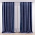 Silk Curtains Set with Additional Textures 3D model small image 1