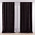Silk Curtains Set with Additional Textures 3D model small image 2