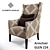 Ethnic Style Accent Chair 3D model small image 1