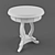 Classic White Table 3D model small image 1