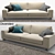 Elegant Italian Sofa: Square Collection 3D model small image 1