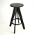 Modern Tom Dixon Natural Bar Stools 3D model small image 2