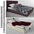 OrthoComfort Beds with Luxury Linens 3D model small image 1