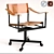 Vintage Leather Office Chair 3D model small image 1