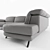 Natuzzi B936 Leather Sofa 3D model small image 3