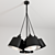 Black Metal Suspension Light, Favourite 1680-6P 3D model small image 1