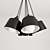 Black Metal Suspension Light, Favourite 1680-6P 3D model small image 2