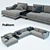 Modern Corner Chaise Sofa 3D model small image 1