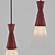 Elegant Metal Pendant Lamp 3D model small image 1