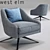 Roar Rabbit Swivel Chair: Sleek and Stylish 3D model small image 1