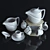 Elegant Tea Set for Delightful Moments 3D model small image 2