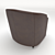 MHLIVING Leather Armchair 67x80x72 cm 3D model small image 2