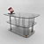 Sleek Glass Table 3D model small image 1