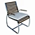 Sleek Dining Armchair-Unlimited Versatility 3D model small image 1