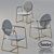 Modern Vray Compatible Baxter Chair 3D model small image 1