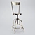 Retro Spin: Vintage Swivel Stool 3D model small image 3