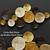 Luxury Gold Circles Wall Decor 3D model small image 1