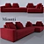 Minotti Leonard Sofa: Modern Elegance for Harmonious Living 3D model small image 1