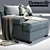 Elegant Portofino Armchair by Thomasville 3D model small image 1