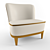 Cozy Comfort Lounge Chair 3D model small image 1