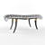 Elegant Neoclassical Bench 3D model small image 1